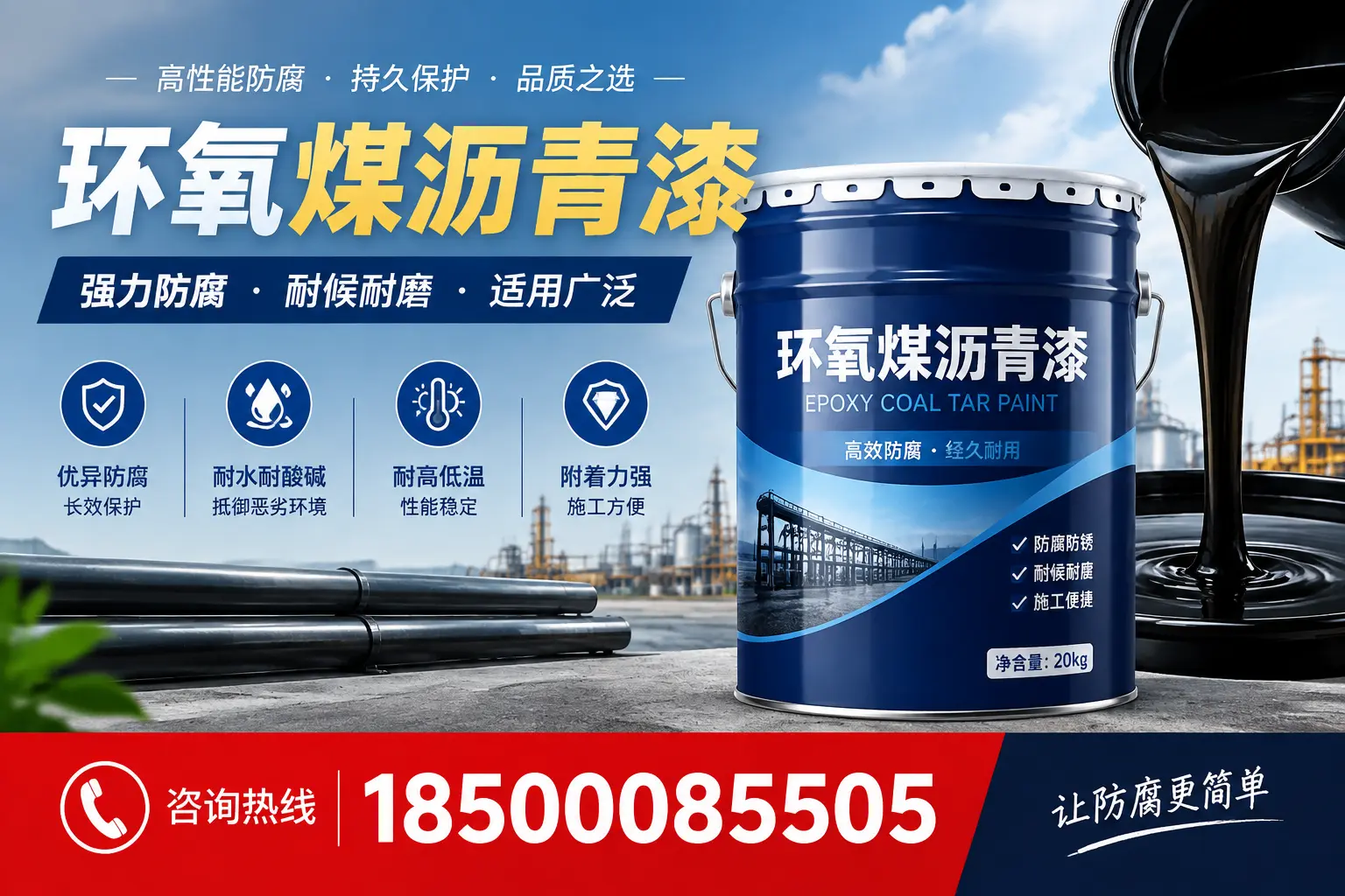 环氧煤沥青漆在不同气候条件下的表现分析，重庆郊县适用性